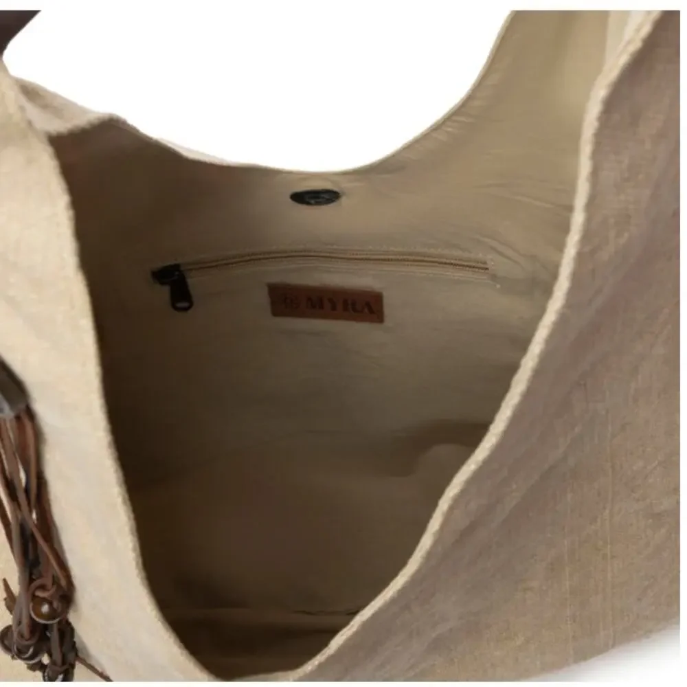 NWT Boutique Western Boho Sandmoor Soft Shoulder Hobo Bag Sand